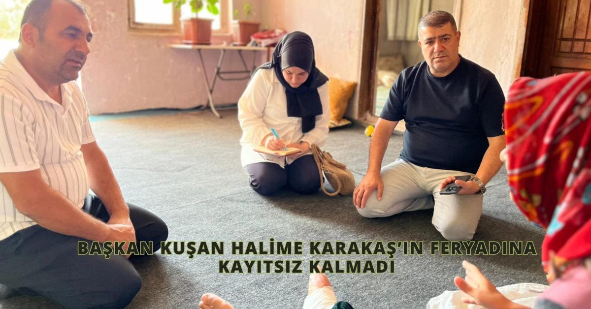 Başkan Kuşan Gece Yarısı Talimat: Engelli Aileye Umut Oldular