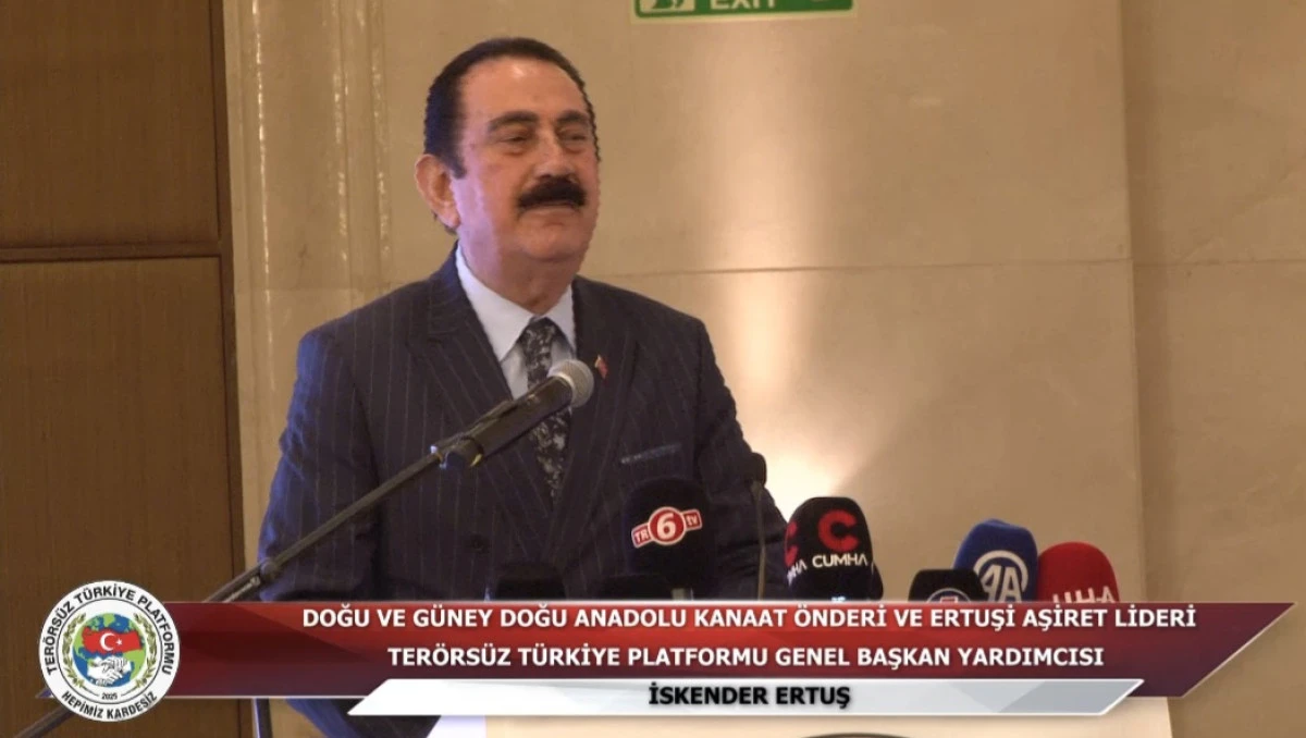 Ertoşi Aşiret Lideri İskender Ertuş&rsquo;tan Tarihi Mesaj: Ter&ouml;rs&uuml;z T&uuml;rkiye S&uuml;reci Başarıya Ulaşmalı