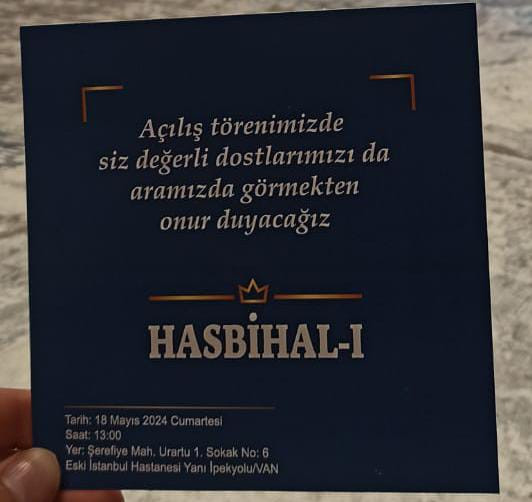 HASBİHAL-I VAN'DA AÇILIYOR!