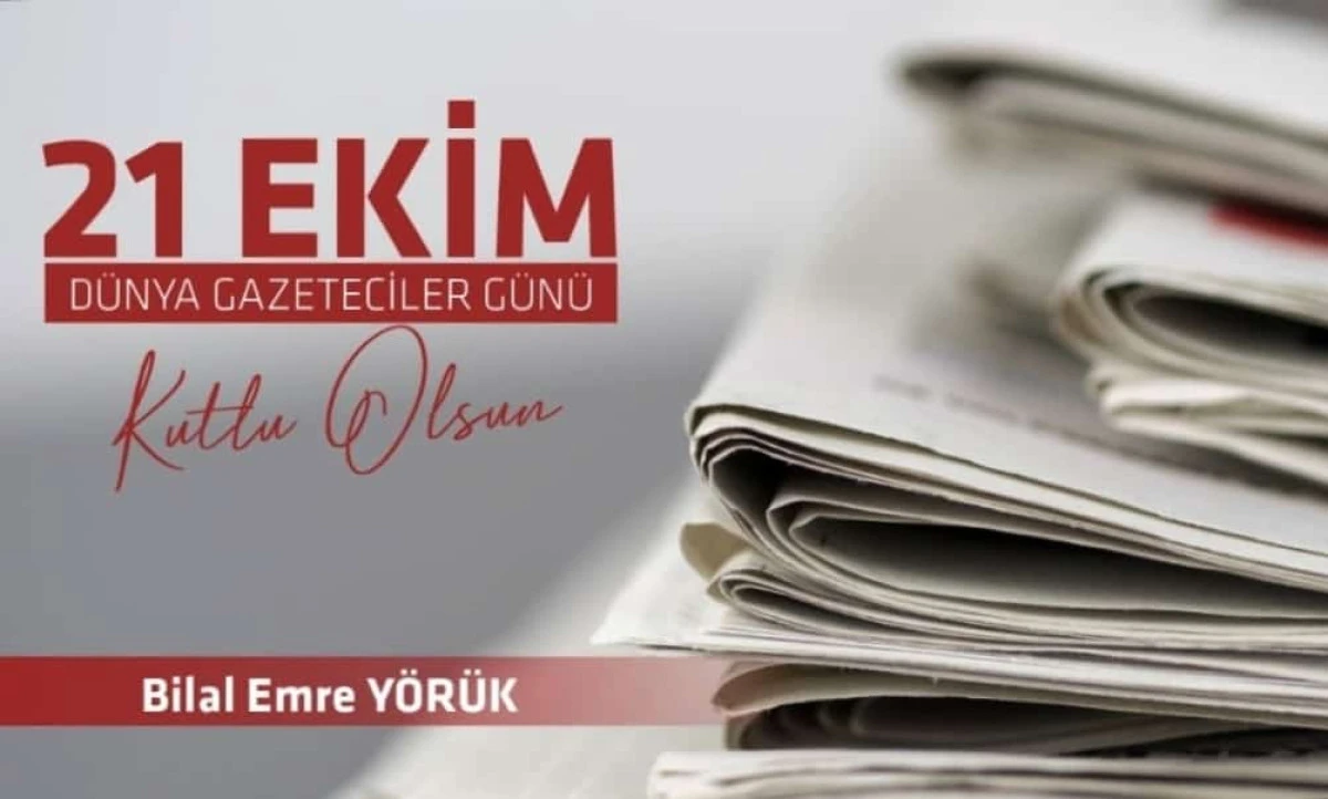 KOSGEB Van İl Müdürü Bilal Emre Yörük'ten Dünya Gazeteciler Günü Mesajı 