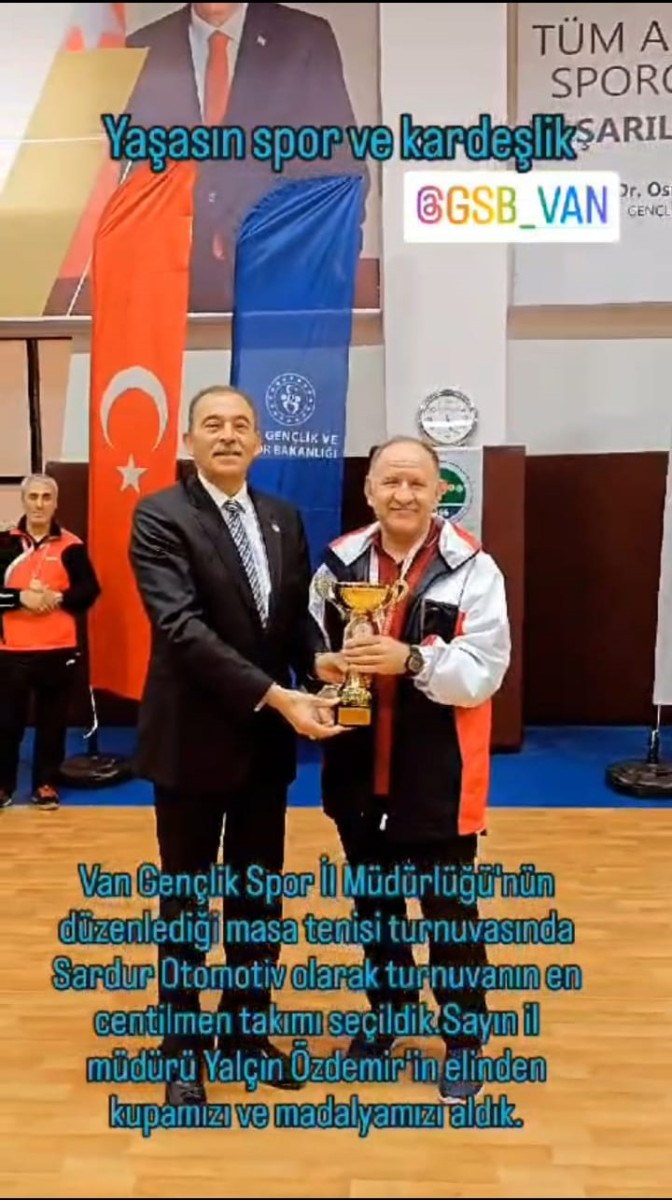 Masa Tenisi Turnuvası Sona Erdi. Turnuvanın en CENTİLMEN Takımı SARDUR Spor oldu.