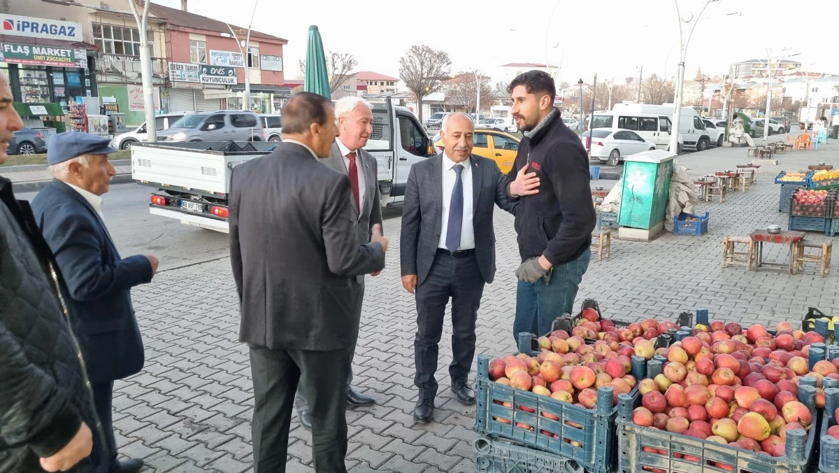 MHP Van İl Başkanı Güngöralp, Çaldıran İlçe esnaflarını ziyaret ederek sorunlarını dinledi
