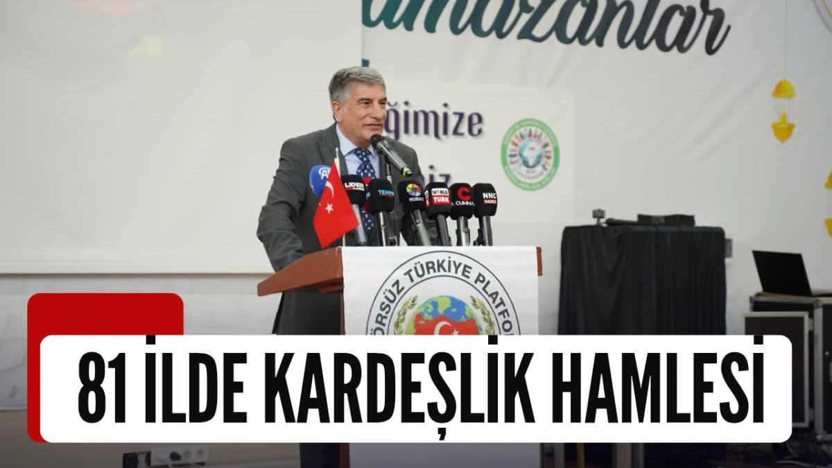 Ter&ouml;rs&uuml;z T&uuml;rkiye Platformu'ndan Bir İlk: 81 İlde Kardeşlik Hamlesi