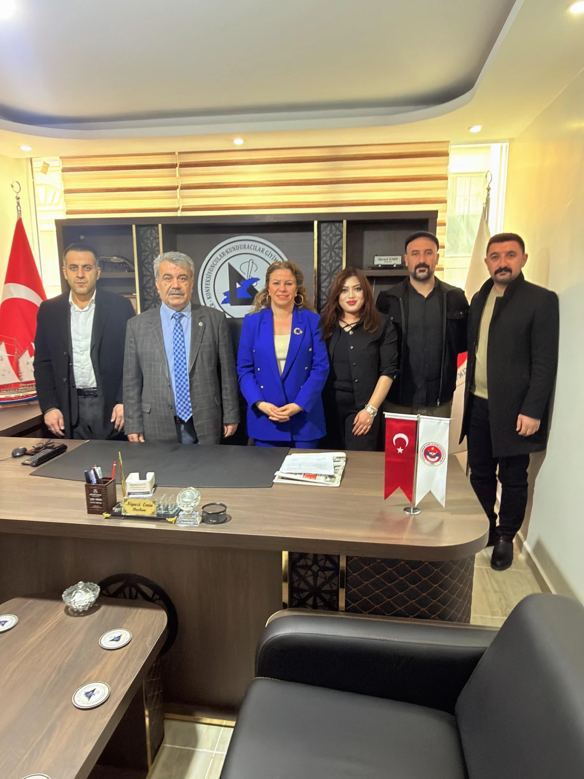 Ticaret İl M&uuml;d&uuml;r&uuml; Derya Ayaydın&rsquo;dan Niyazi Emin&rsquo;e Ziyaret 