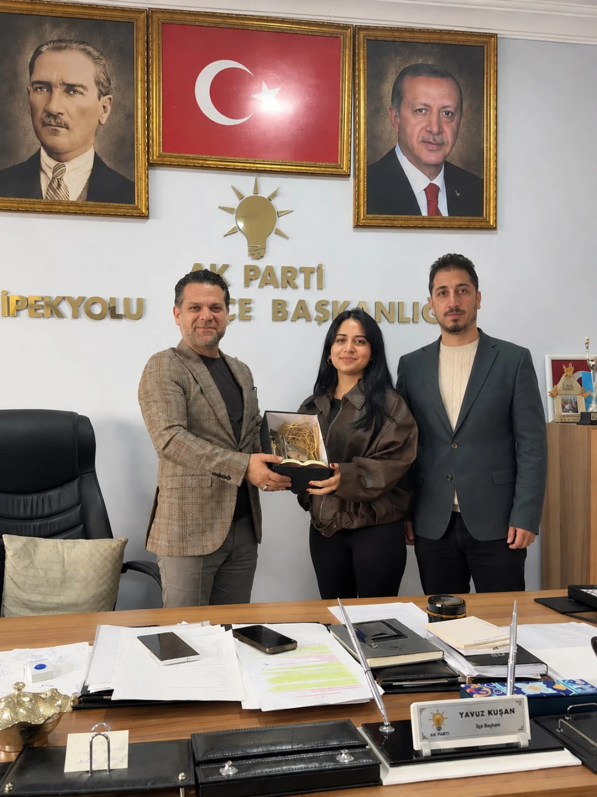 T&Uuml;RKİYE BİRİNCİSİ ZEYNEP NURŞAH ALAN&rsquo;DAN YAVUZ KUŞAN&rsquo;A ZİYARET