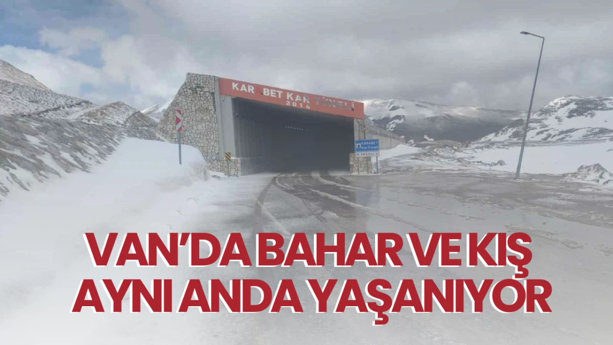 Van’da Bahar ve Kış Aynı Anda Yaşanıyor