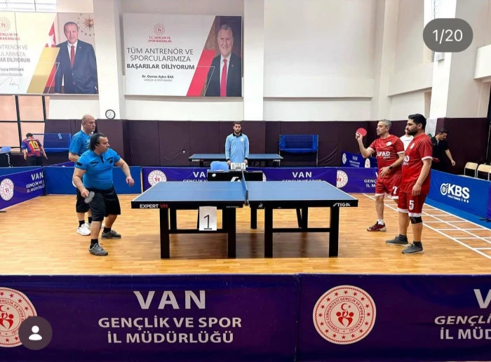 Van&rsquo;da Kurumlar Arası Masa Tenisi Turnuvası Sona Erdi 