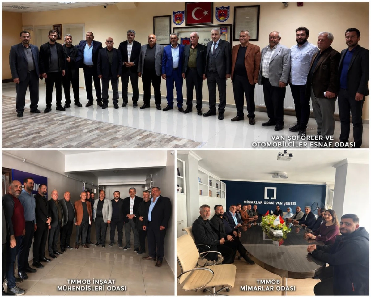 Vanlı iş insanı Borazan&rsquo;dan meslek odalarına hayırlı olsun ziyareti